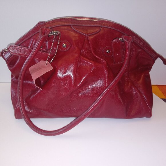 Danie red leather bag - Picture 2 of 16